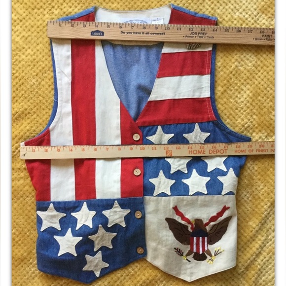 EAGLE'S EYE Medium Collectibles Vest & Skirt Cotton American Flag - Picture 6 of 14